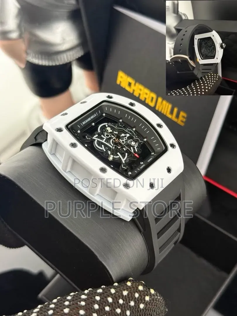 Richard Mille Wristwatches Rubber Strap Transparent Back