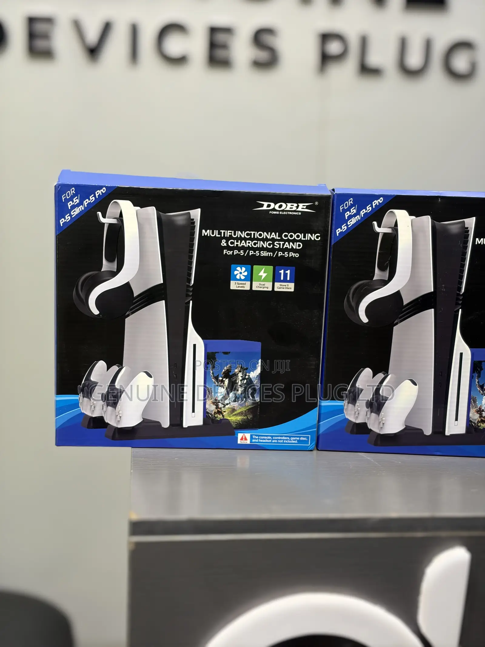 Dobe PS5 Cooling/Charging Stand With Game Slots
