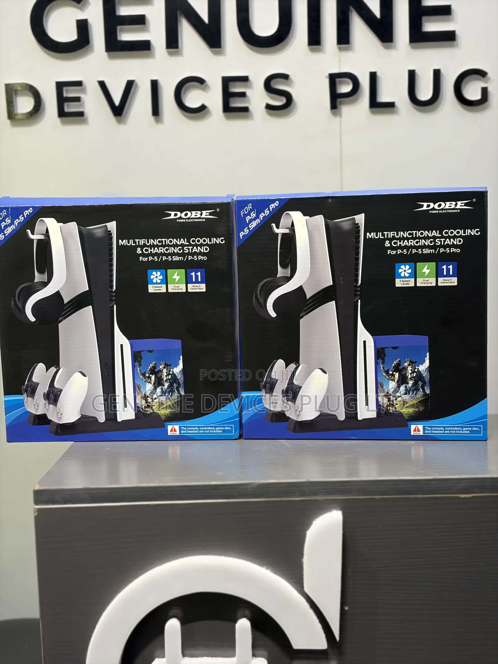 Dobe PS5 Cooling/Charging Stand With Game Slots