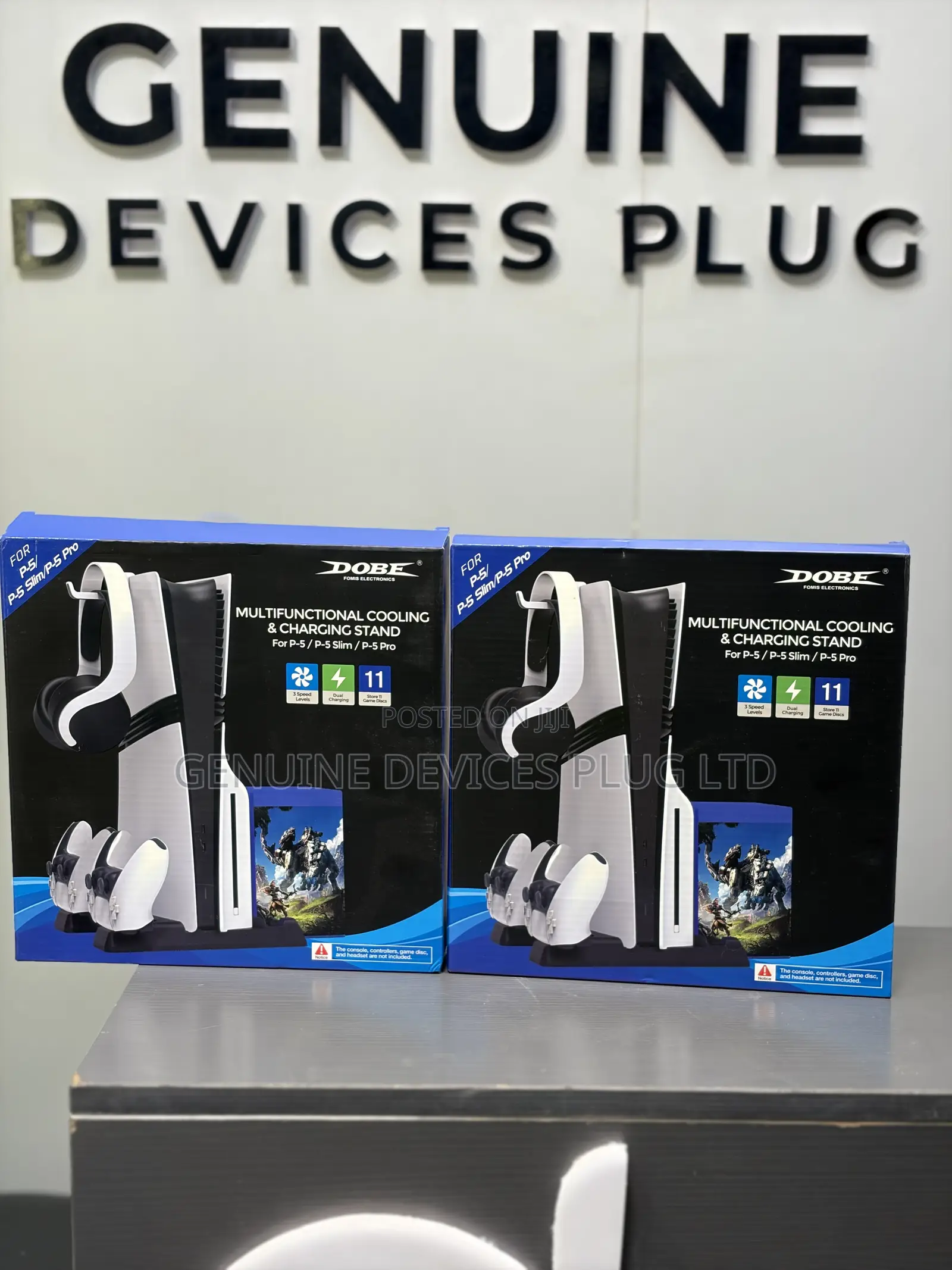 Dobe PS5 Cooling/Charging Stand With Game Slots