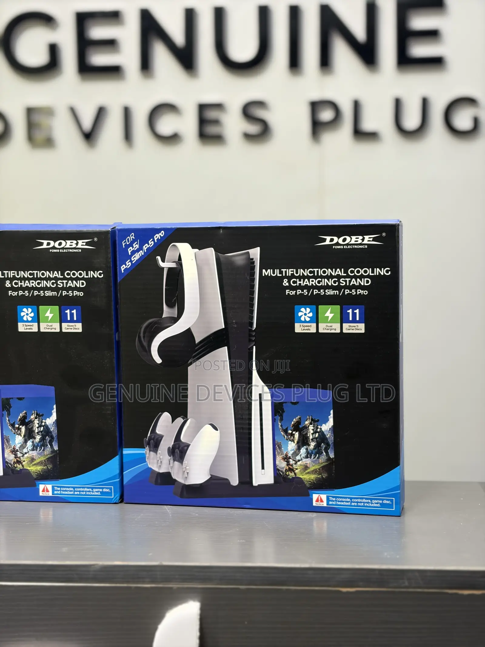 Dobe PS5 Cooling/Charging Stand With Game Slots