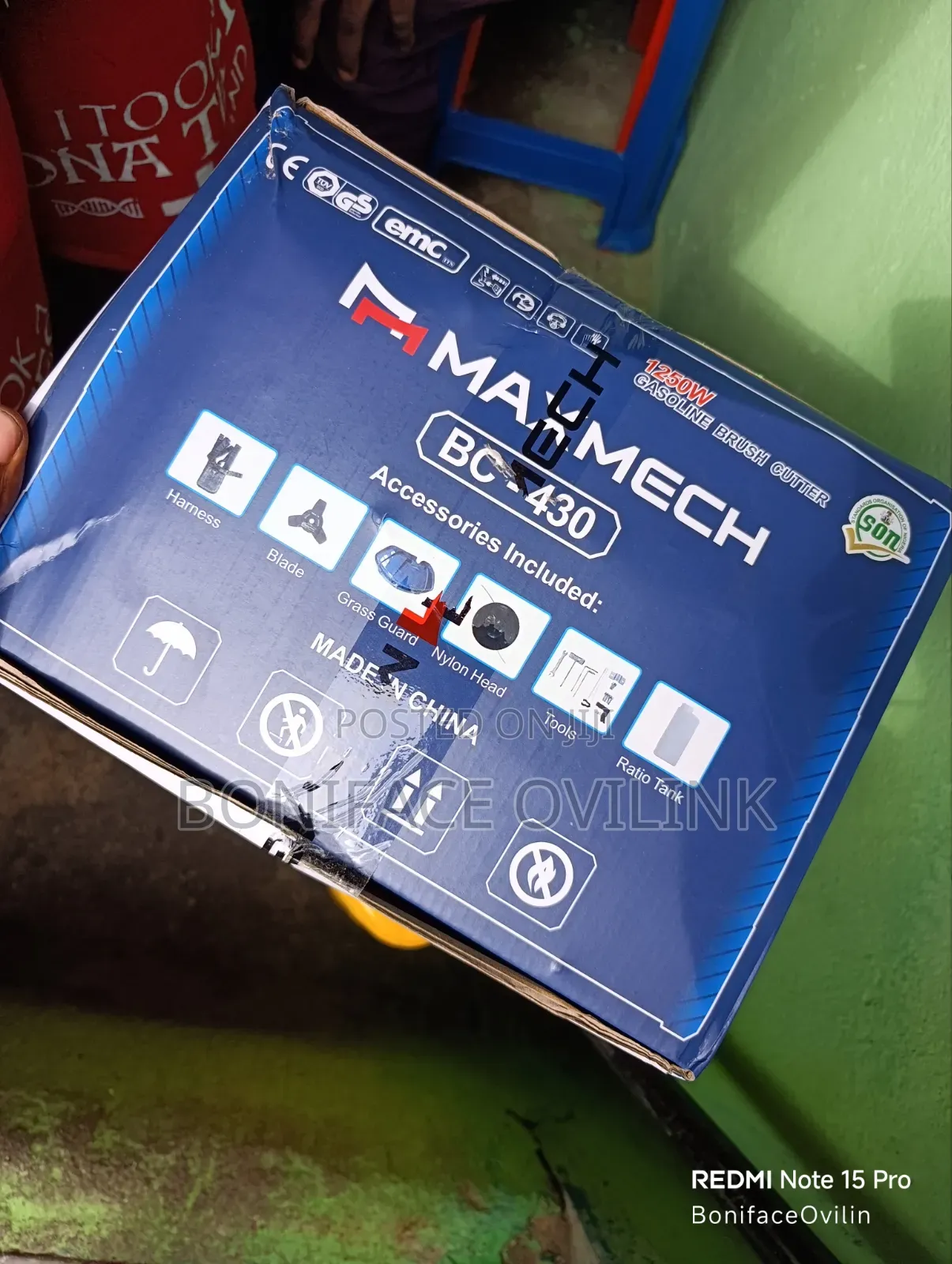 MAXMECH BC-430 Gasoline Brush Cutter (1250W)