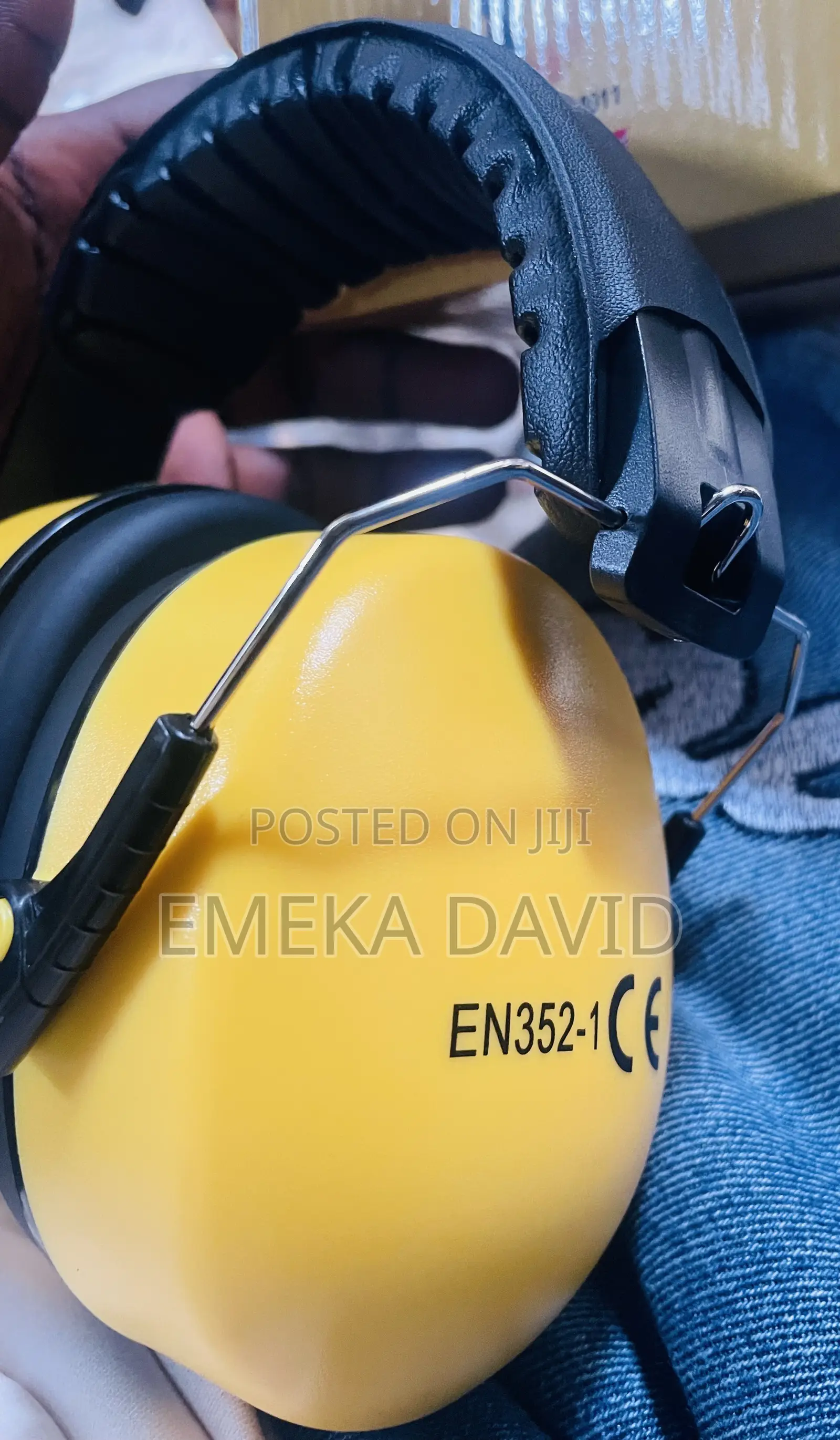 Tuf-Fix Professional Heavy-Duty Yellow Earmuffs.