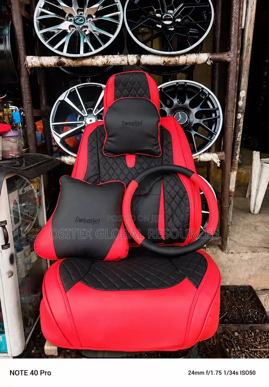 Brand New Universal Leather Car Seat Cover - 5 Seater Full Set