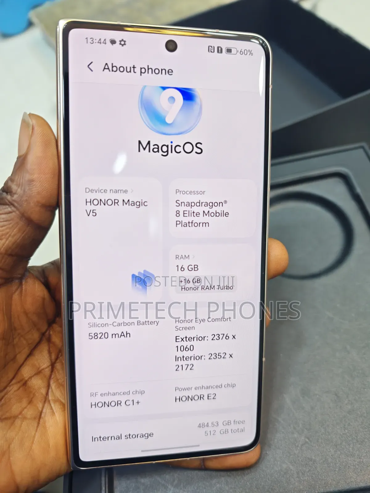 New Honor Magic V5 512 GB Gold