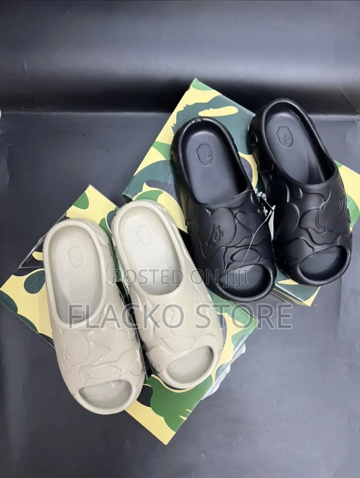 Original a Bathing Ape Solid Camo Slides