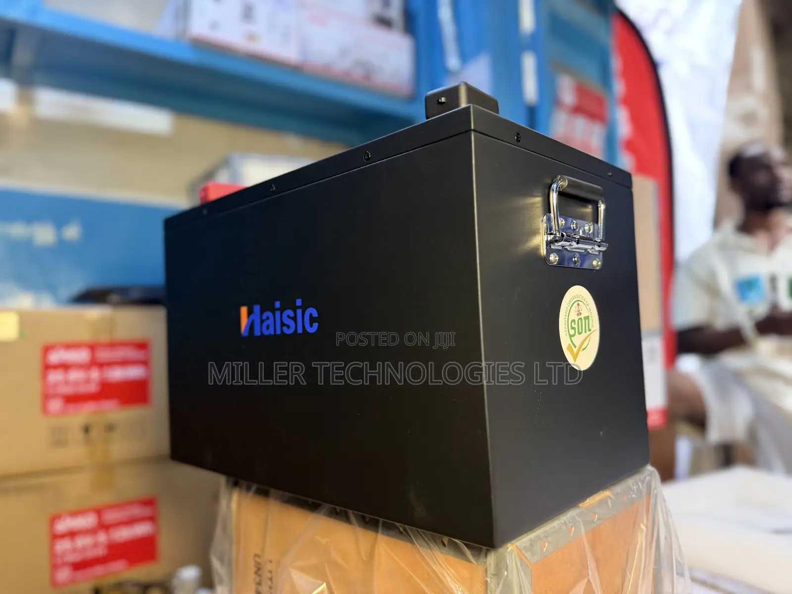 Heavy Duty Haisic Black 24V 8kWh Lithium Power Battery