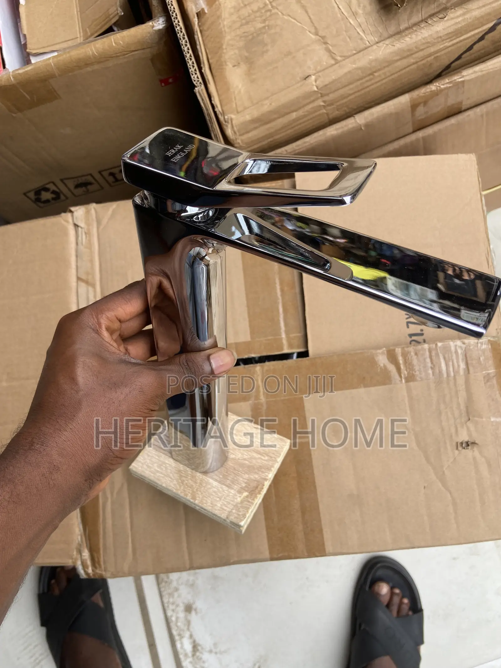 Luxury Tall Basin Mixer Tap – Modern Chrome Finish
