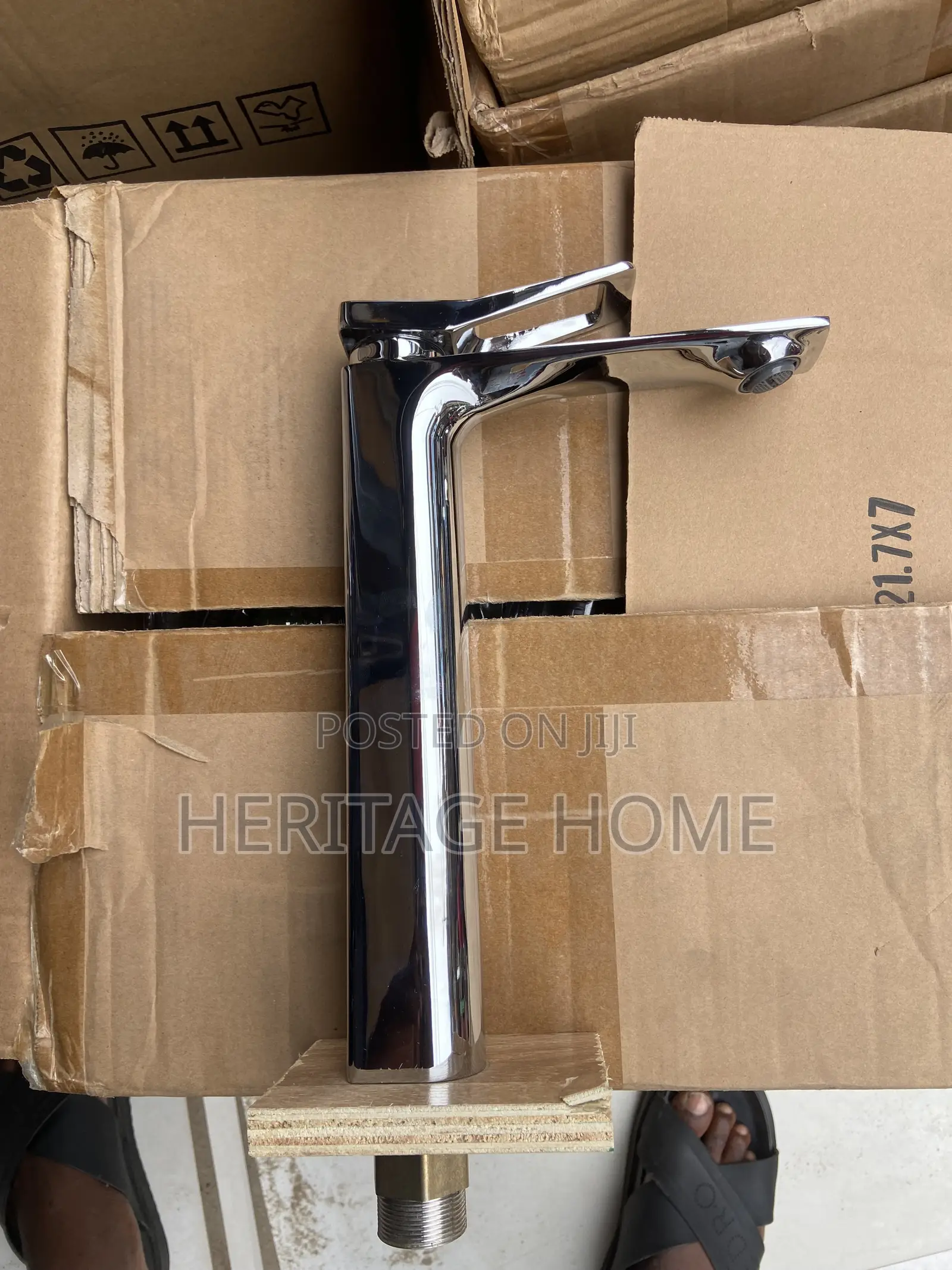 Luxury Tall Basin Mixer Tap – Modern Chrome Finish