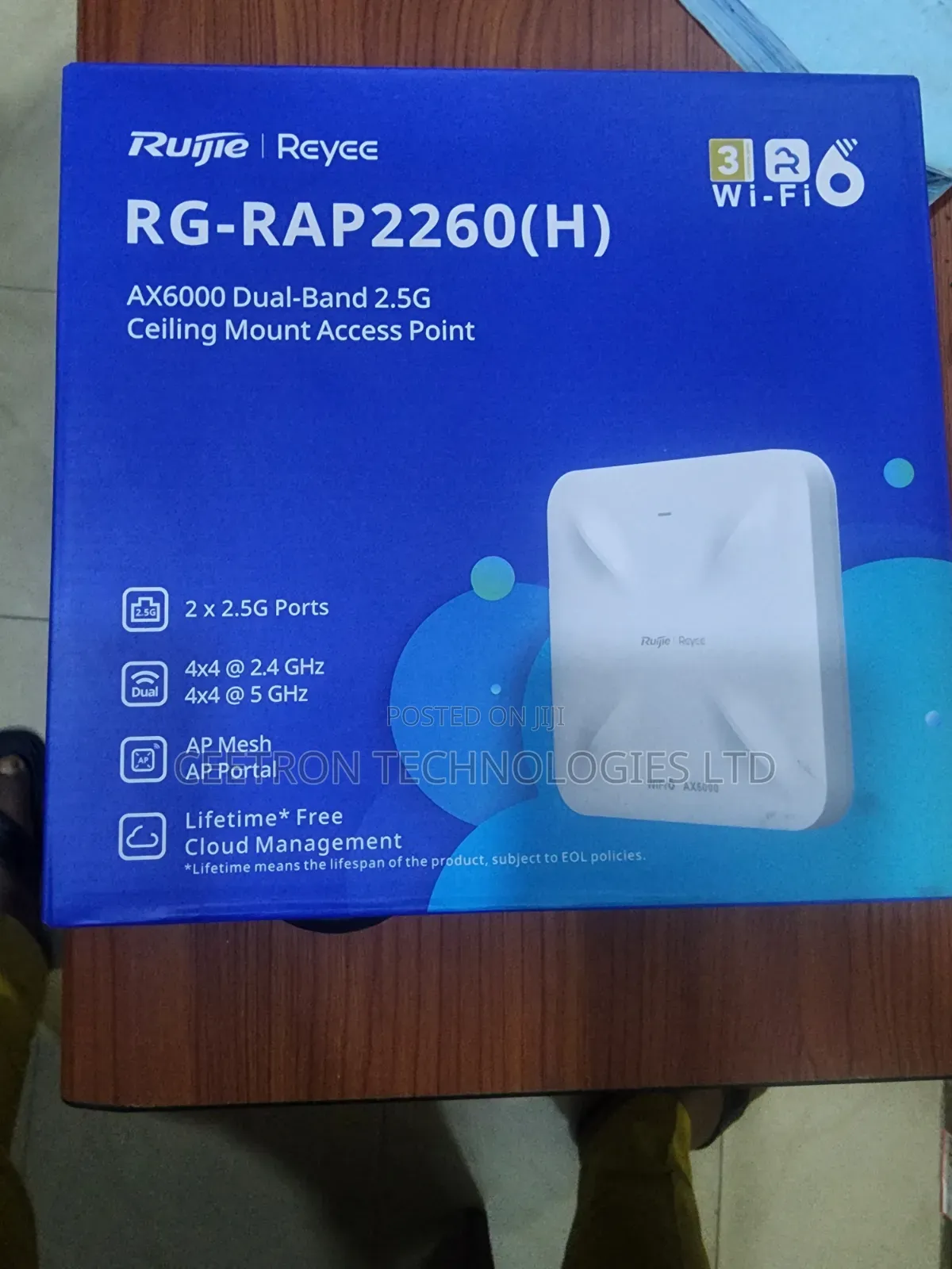 Ruijie Ax6000 Dual-Band 2.5g Ceiling Mount Access Point