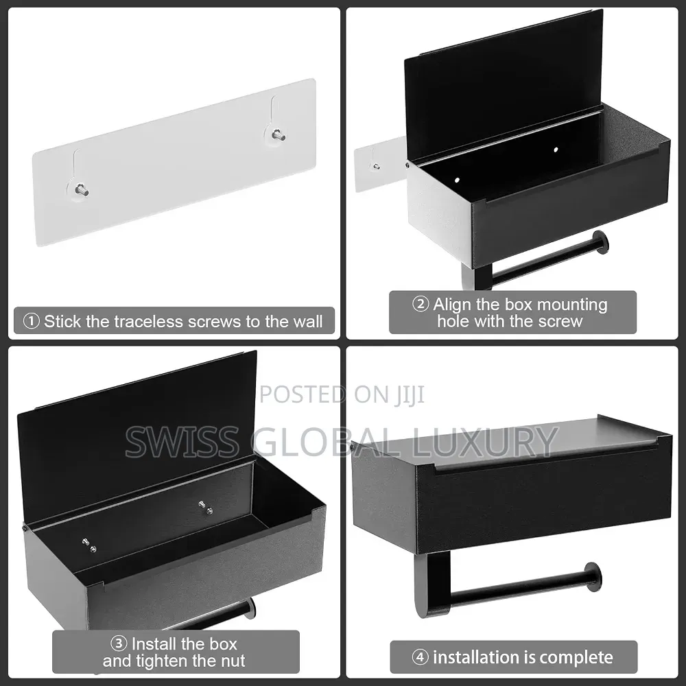 High Quality Toilet Paper Holder With Flushable Wipes Dispenser