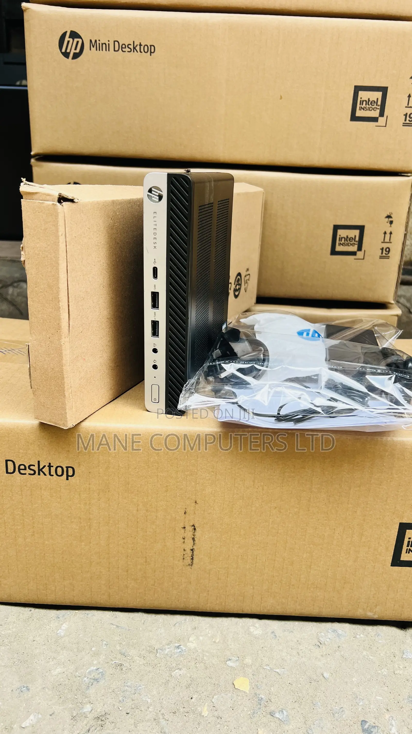 New Desktop Computer HP EliteDesk 800 G4 8GB Intel Core i5 SSD 256GB