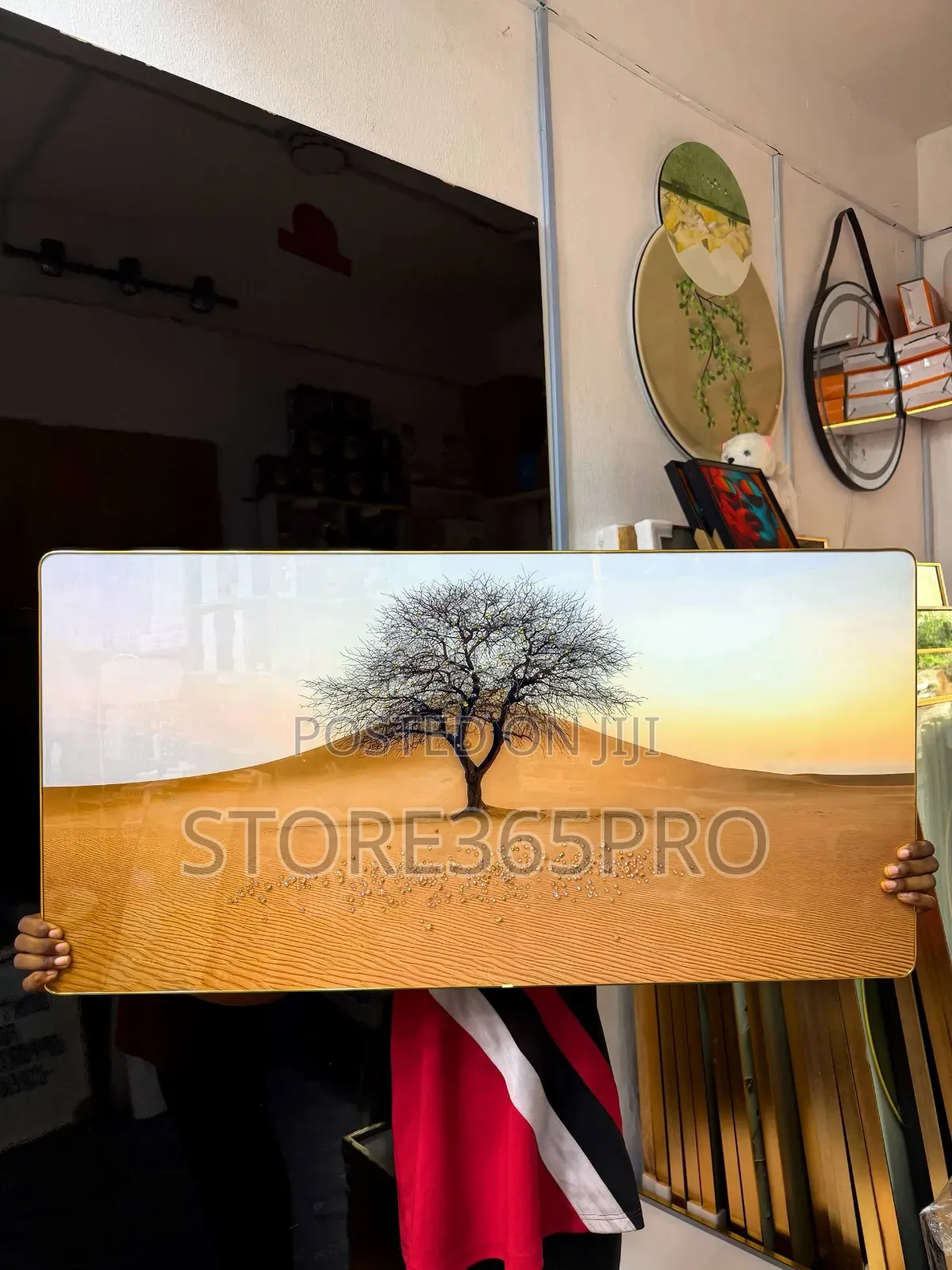 Tree Wall Acrylic Painting/Stoned Art Frame