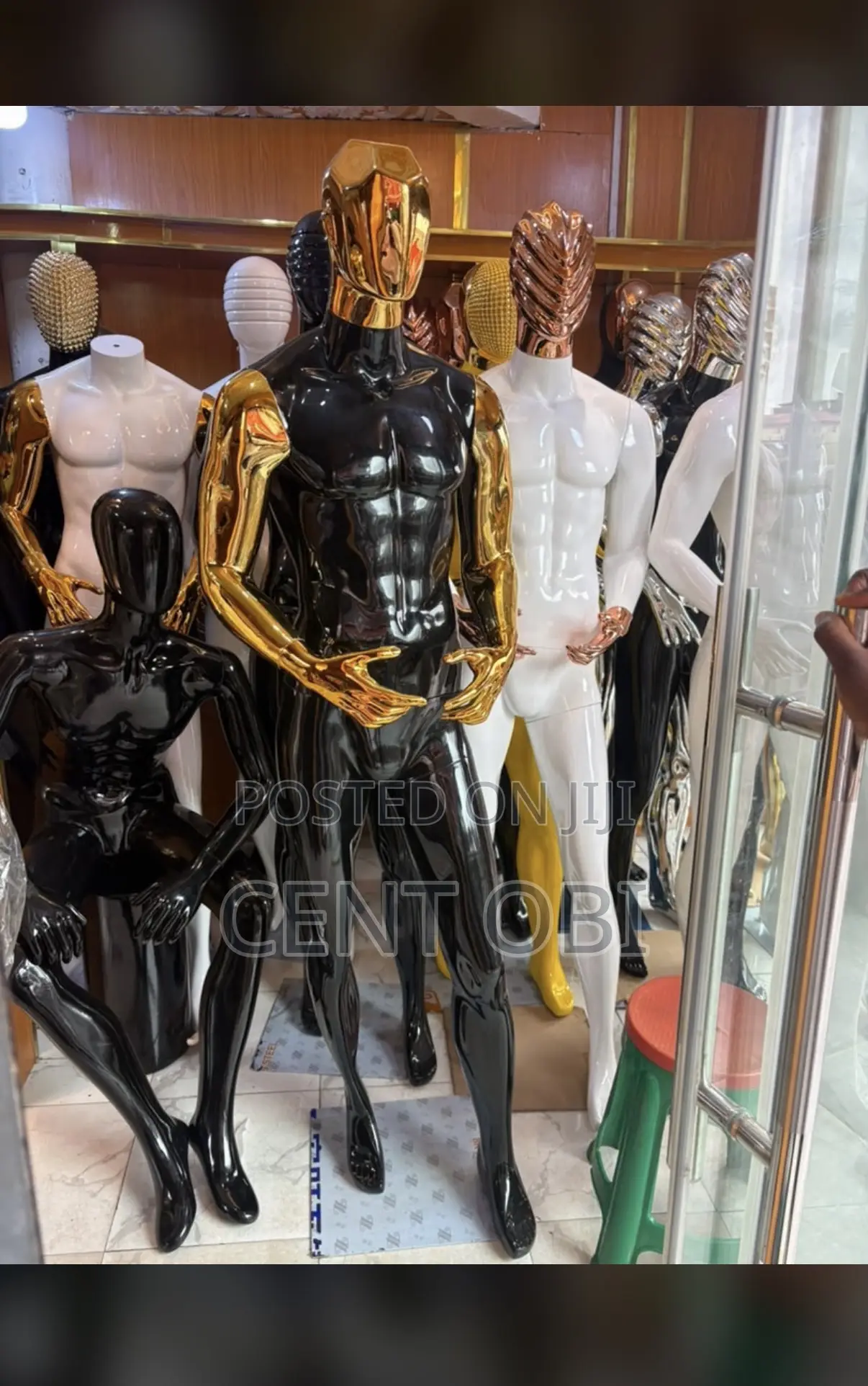 Black Nd Rose Gold Male Mannequin