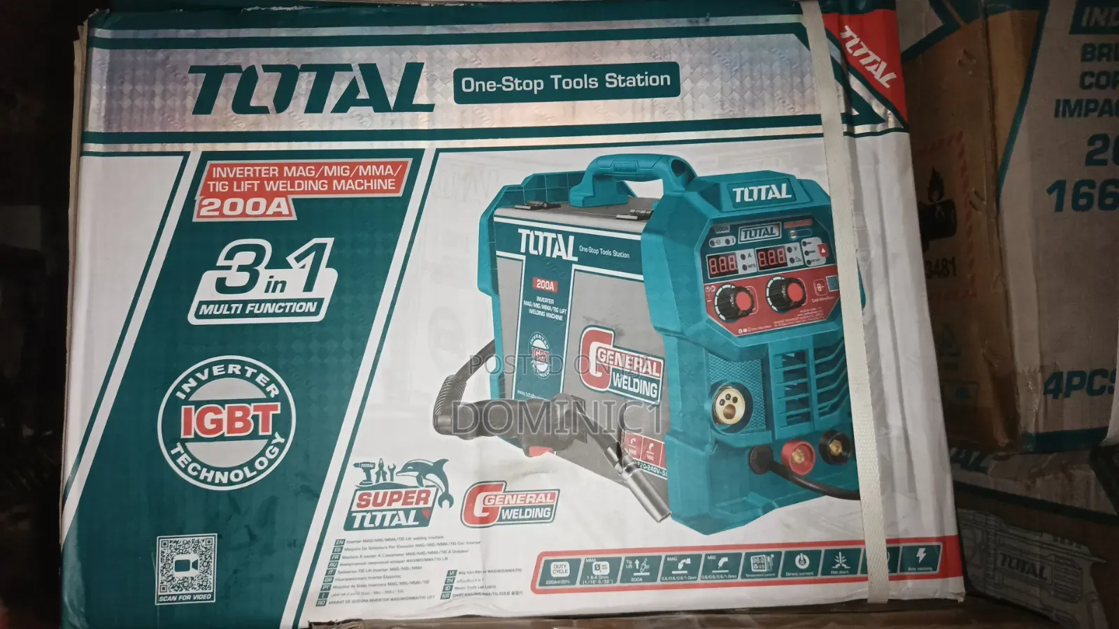 Total 200A InverterMulti-FunctionWelding Machine Model TMGT20058 3 In1