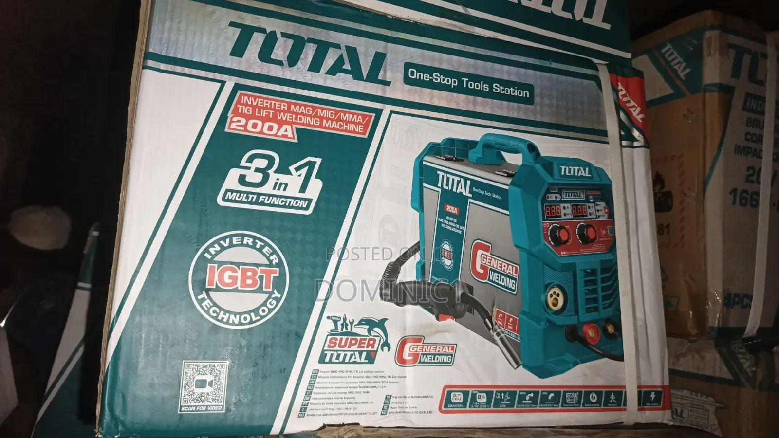 Total 200A InverterMulti-FunctionWelding Machine Model TMGT20058 3 In1