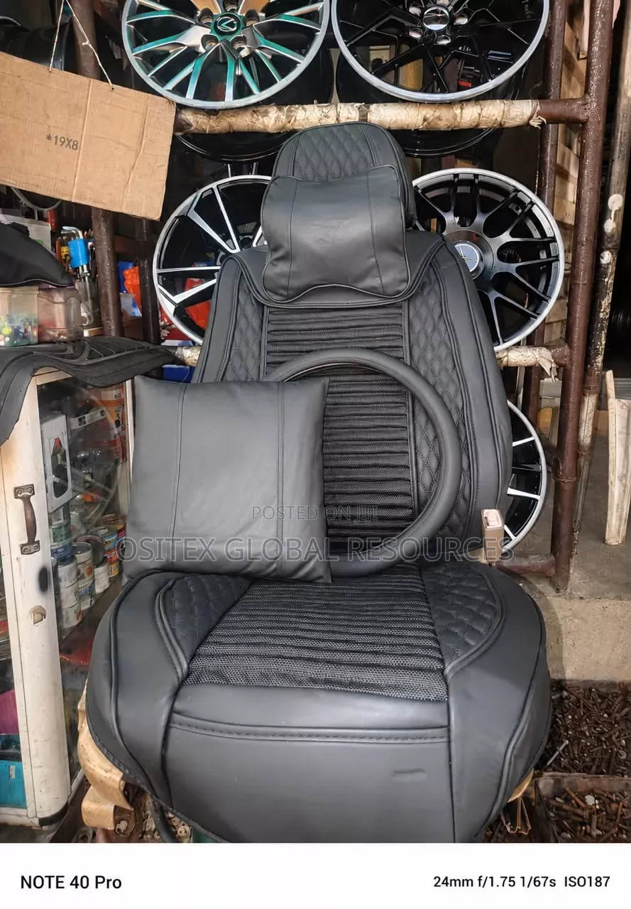 Brand New Universal Leather Car Seat Cover - 5 Seater Full Set
