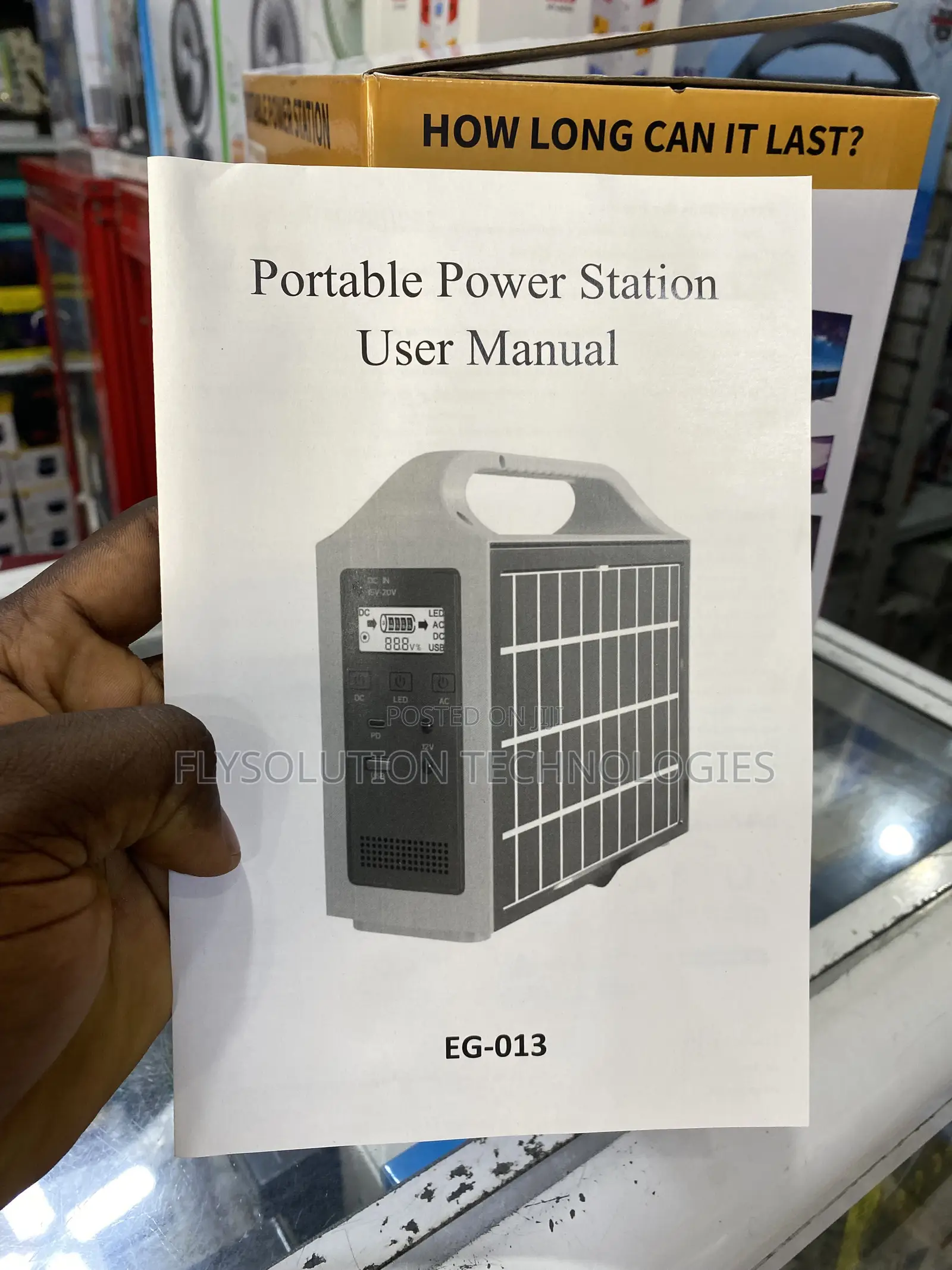 100W Portable Power Station UPS Solar Generator 220V With Solar Panel