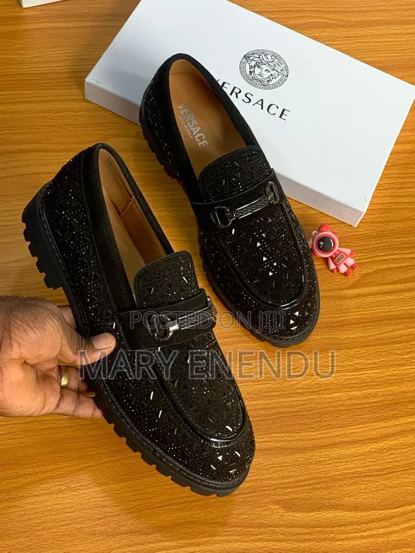 Luxury Phinestone Horsebit Slip on Loafers for Men