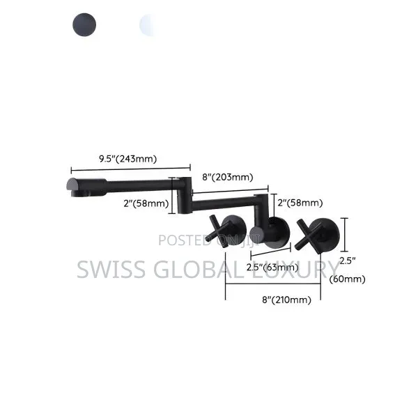 High Grade Kitchen Port Filler Wall Tap,available in Different Colors