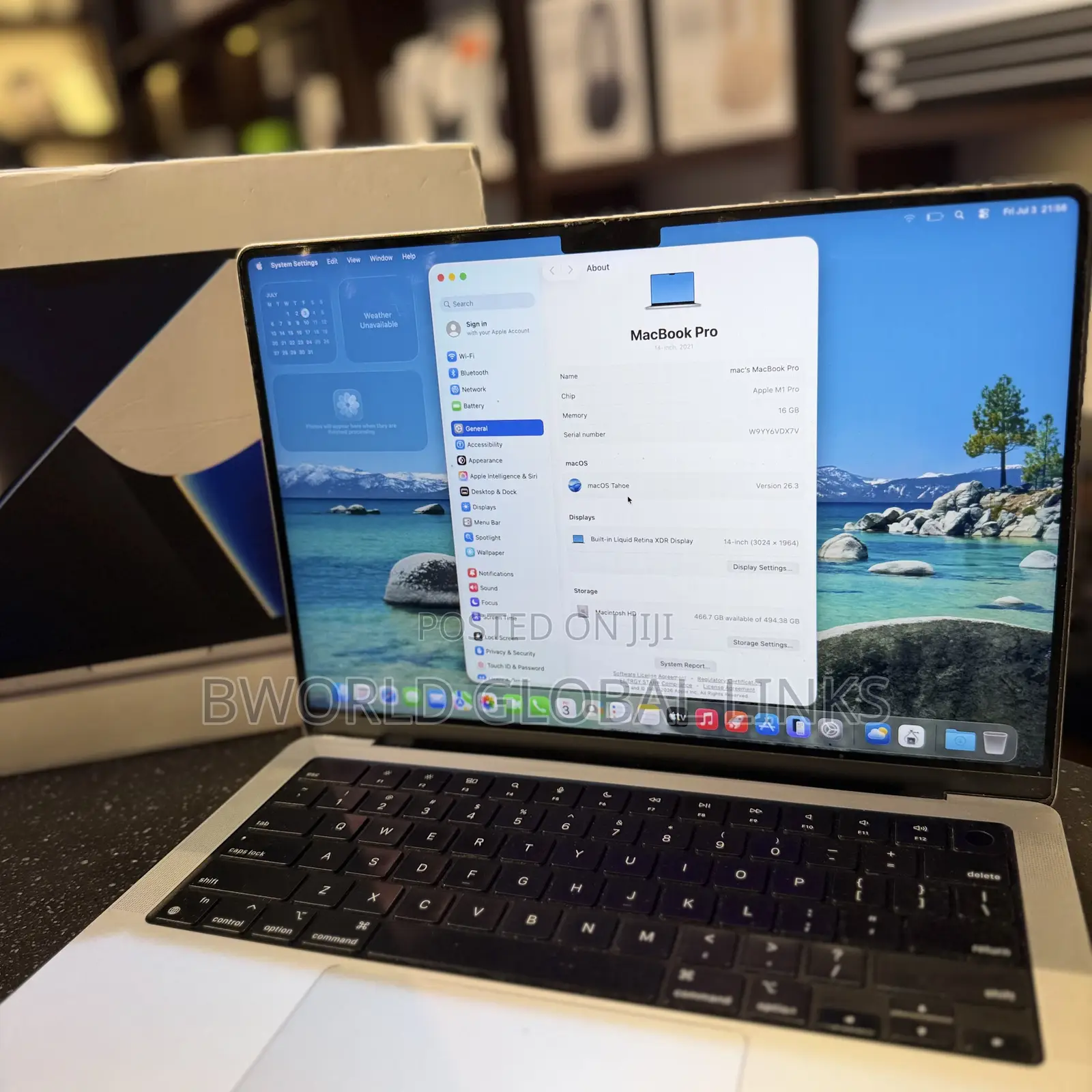 Laptop Apple MacBook Pro 2021 M1 16GB Apple M1 Pro SSD 512GB