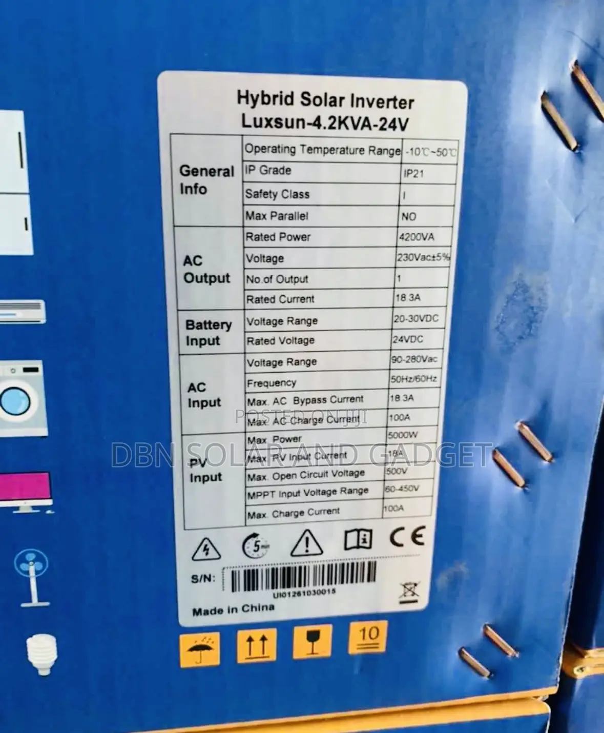 4.2kva 24v Lvtopsun Solar Inverter Hybrid Very Good Quality