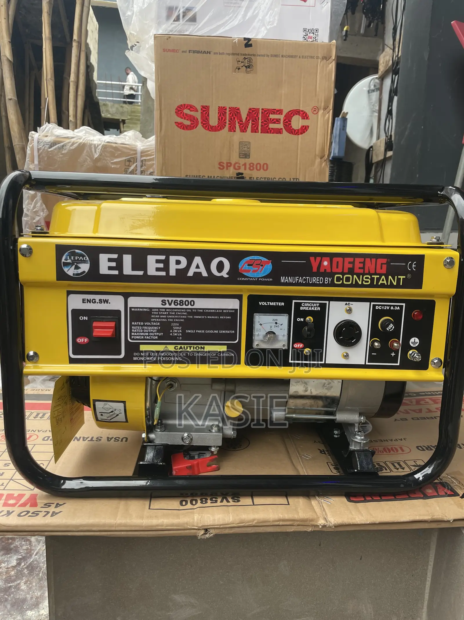 4.5kva Elepaq Petrol Manual Start Generator
