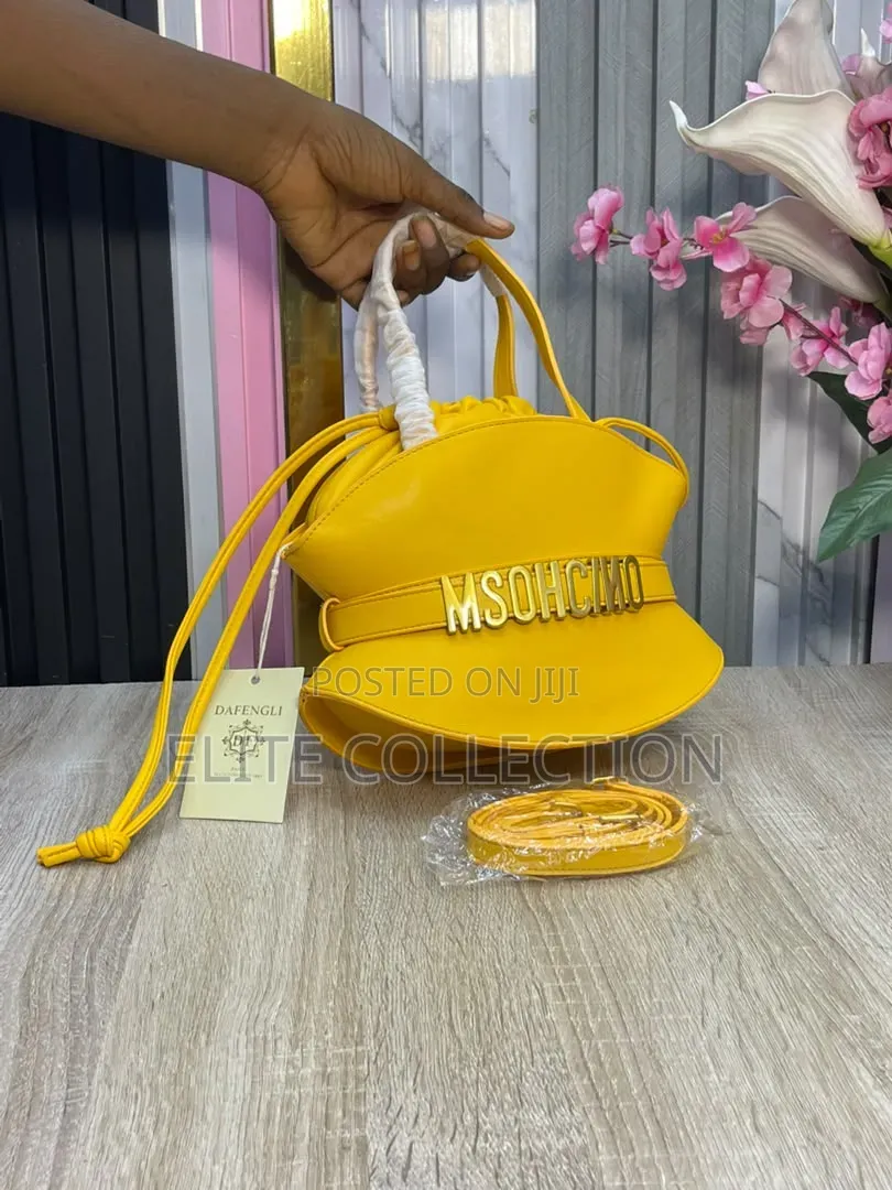 Unique Belted Bucket Bag Rear Design