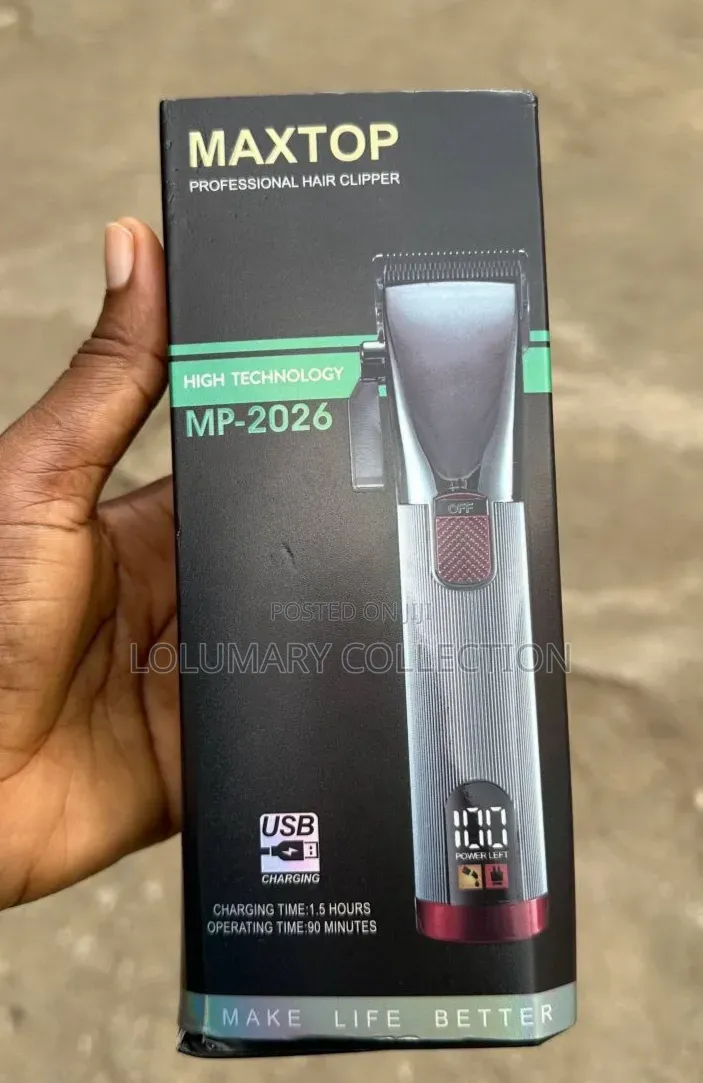 Maxtop Cordless Hair Clipper | LED Display Hair Cutting Machine