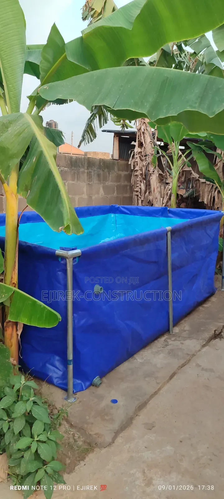 Mobile Tarpaulin Fish Pond (For Small Scale)