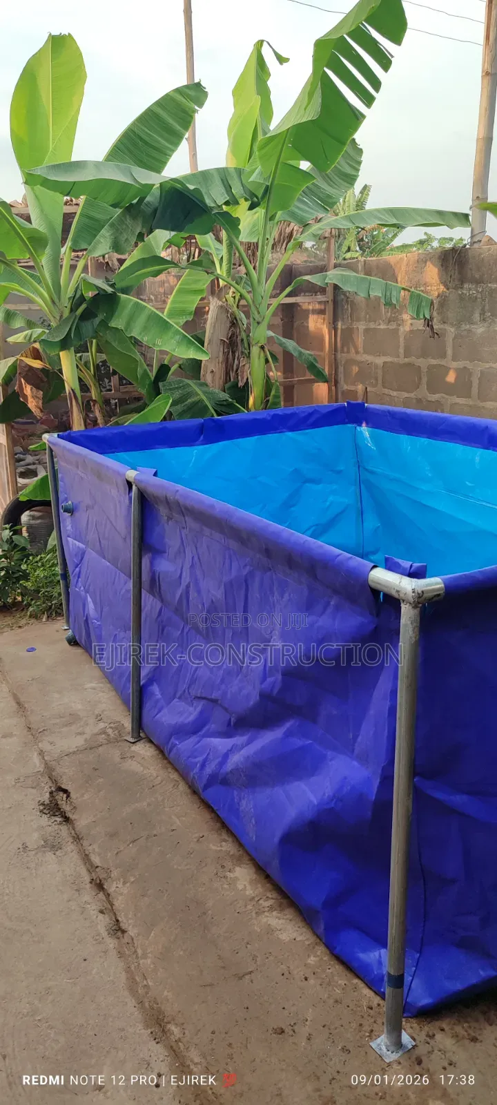 Mobile Tarpaulin Fish Pond (For Small Scale)