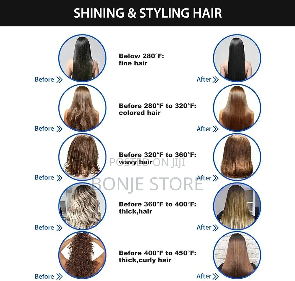 Electronic Hot Straightener Comb Hot Brush Hair Straightener
