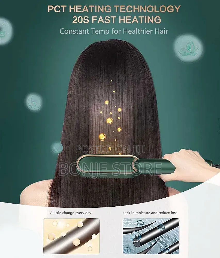 Electronic Hot Straightener Comb Hot Brush Hair Straightener