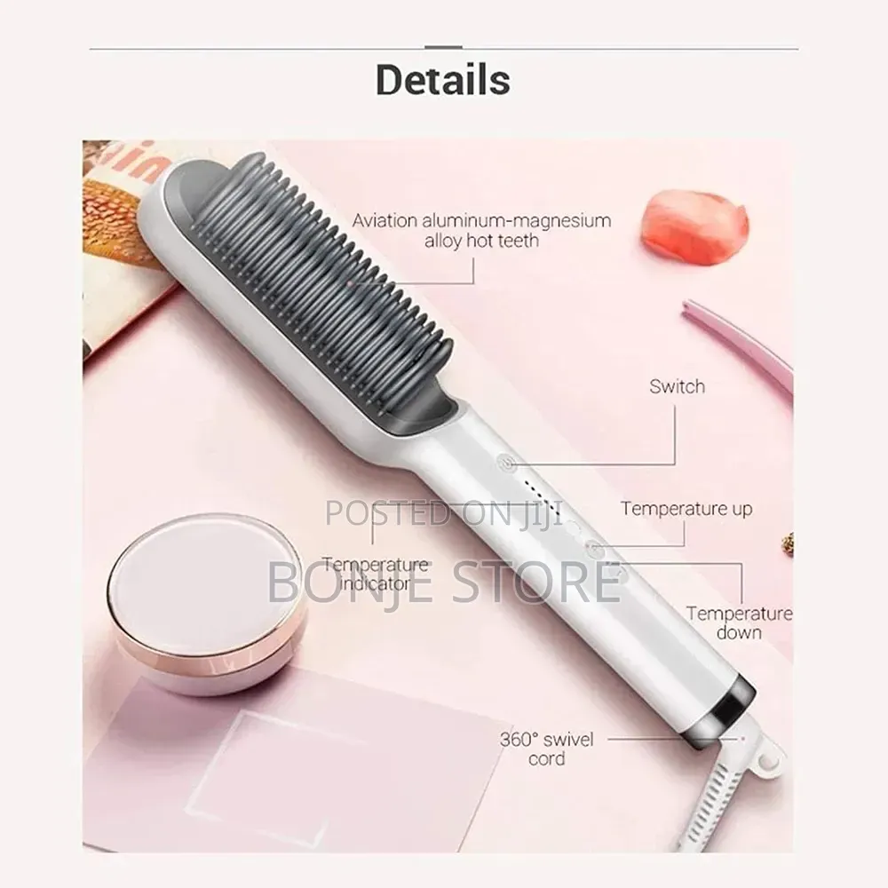 Electronic Hot Straightener Comb Hot Brush Hair Straightener