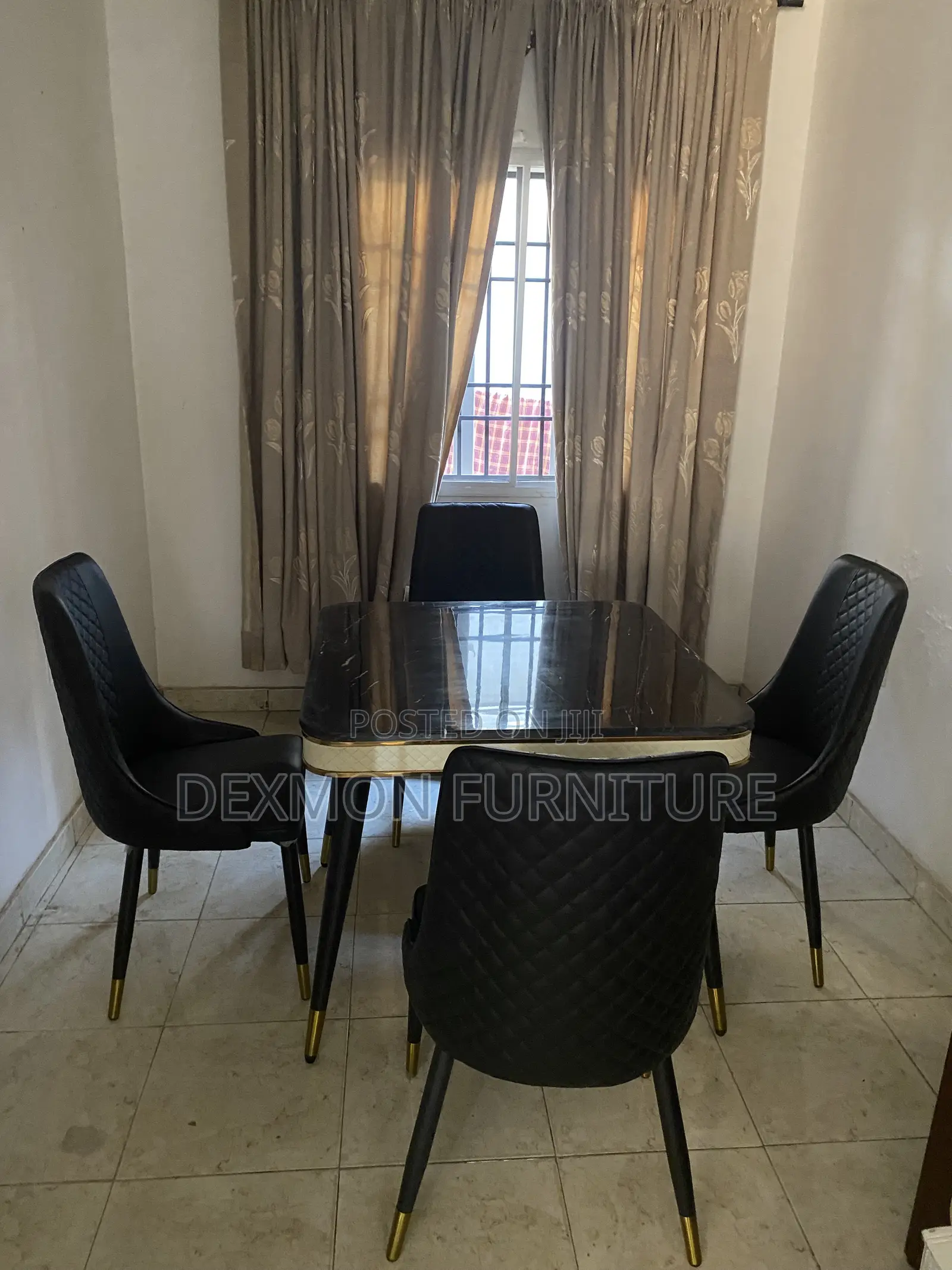 Luxury 4-Seater Marble Dinning