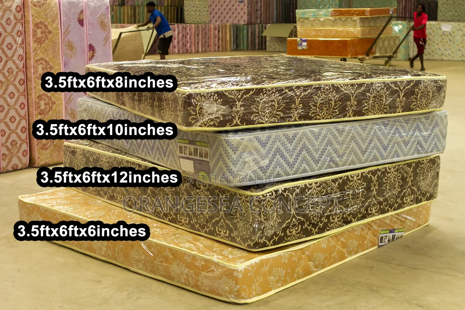 3.5x6x6 Semi Orthopaedic Mattress) Different Prices