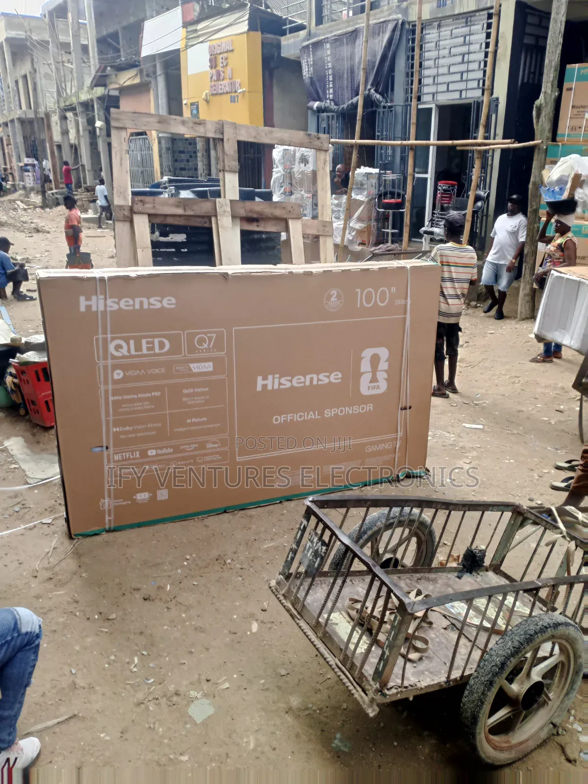 100" Hisense UHD Smart TV, Original With Clear and Quality Pictures.