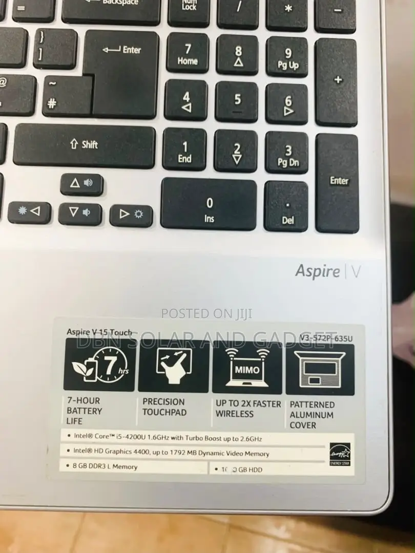 Laptop Acer Aspire V15 8GB Intel Core i5 SSD 128GB