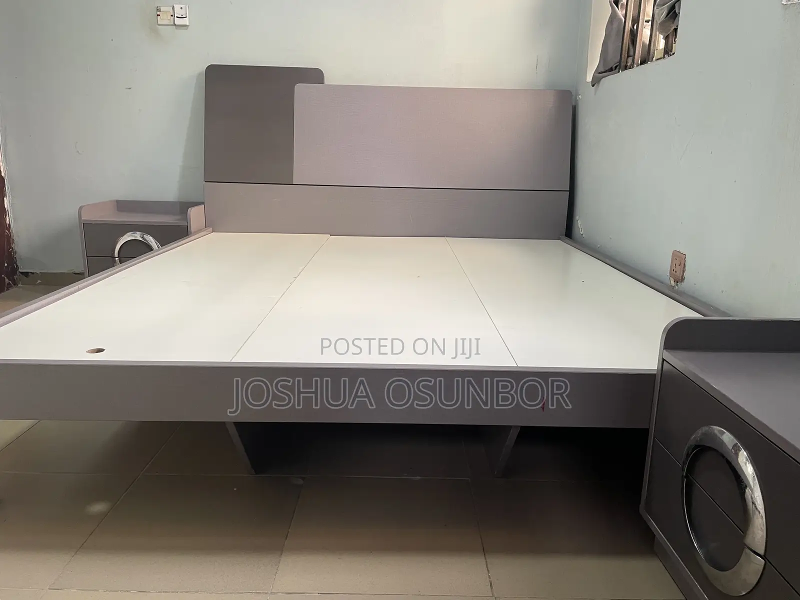 Bedmate 6x7 Bedframe With 2 Bedside Drawers — Grey