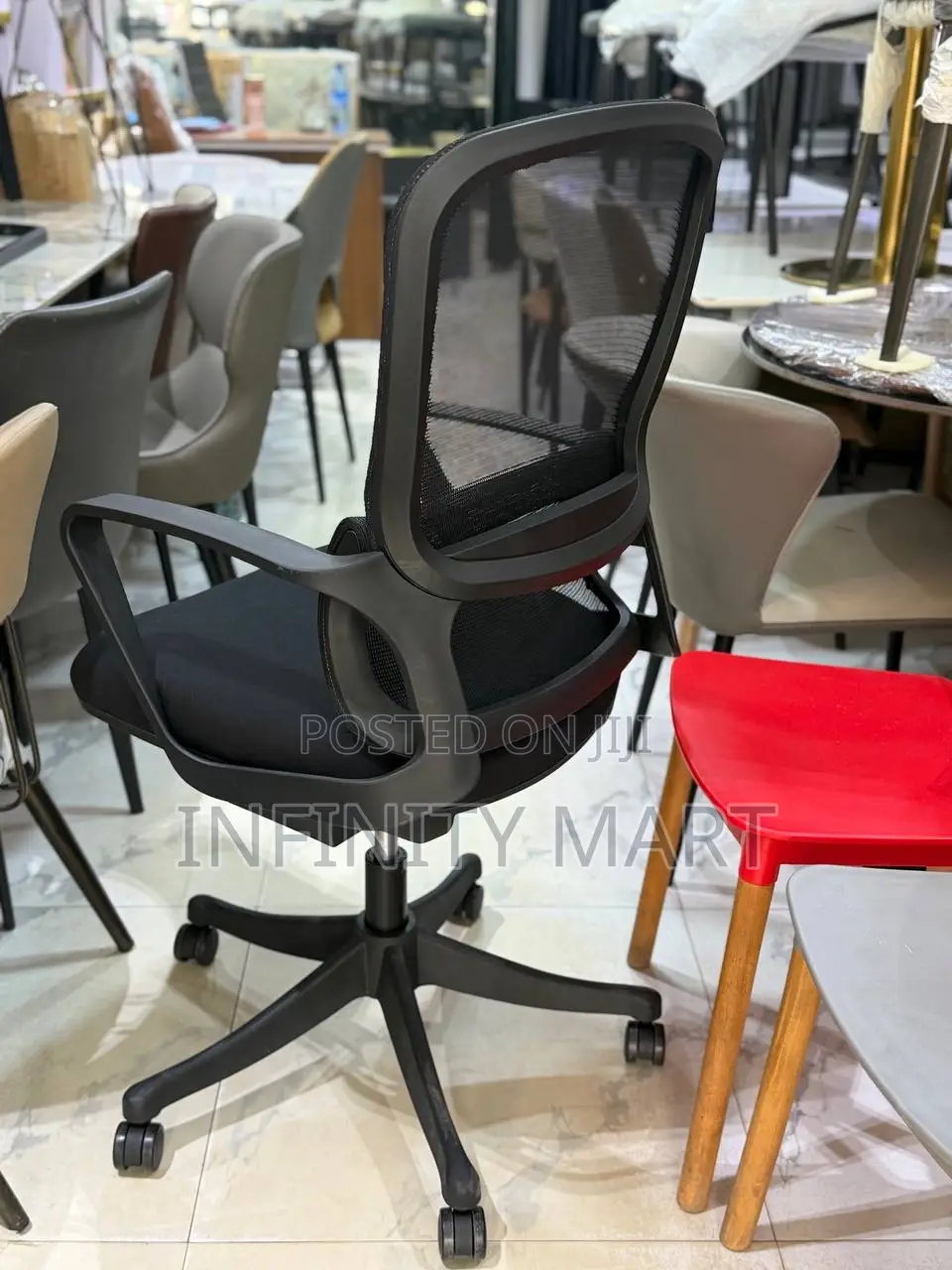 Office Chair Swivel Mesh With Armrest