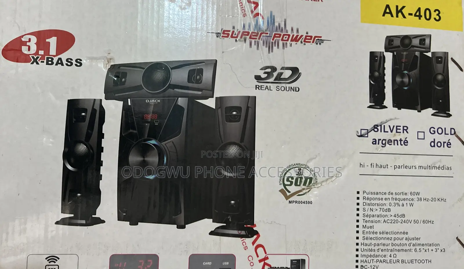 It Is a DJACK 3.1 X-Bass Super Digital Audio Speaker