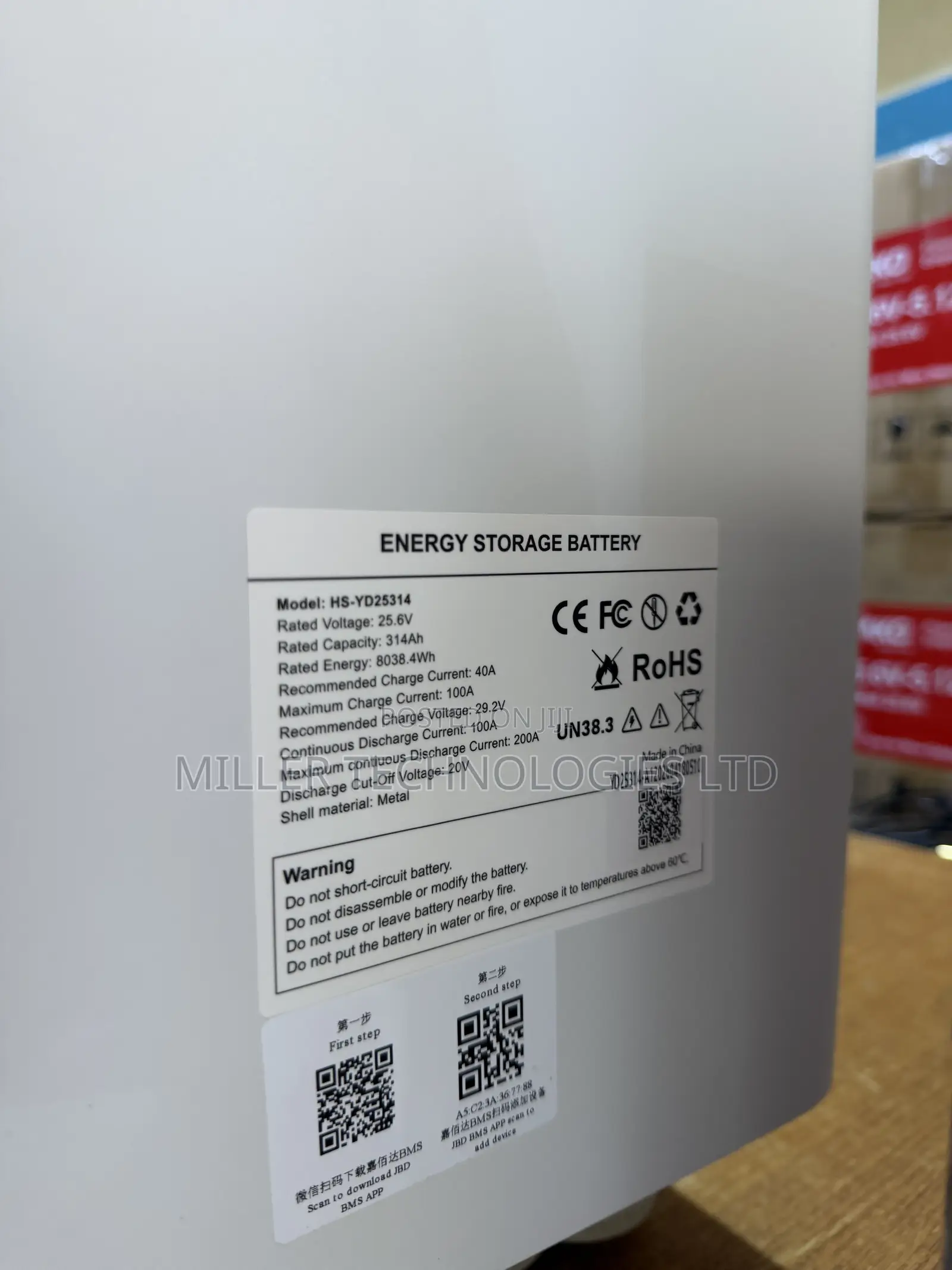 Haisic White 8kWh 24V LiFePO4 Battery for Solar Systems