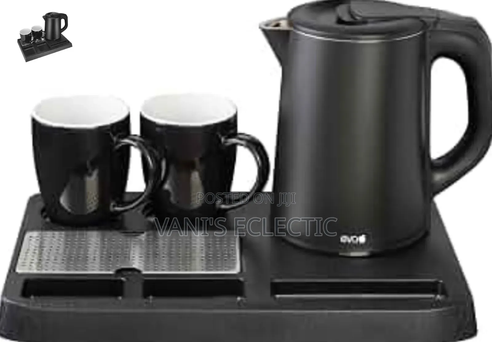 Hotel Electric Kettle/Jug Tray Set