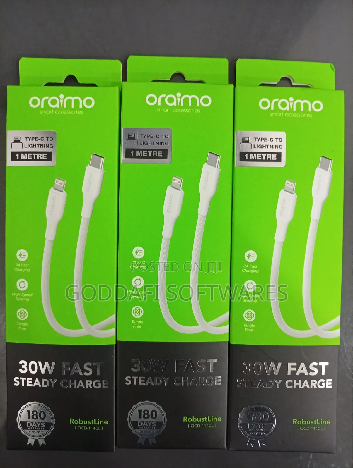 Oraimo OCD-114CL USB-C to Lightning 30W Cable 1m