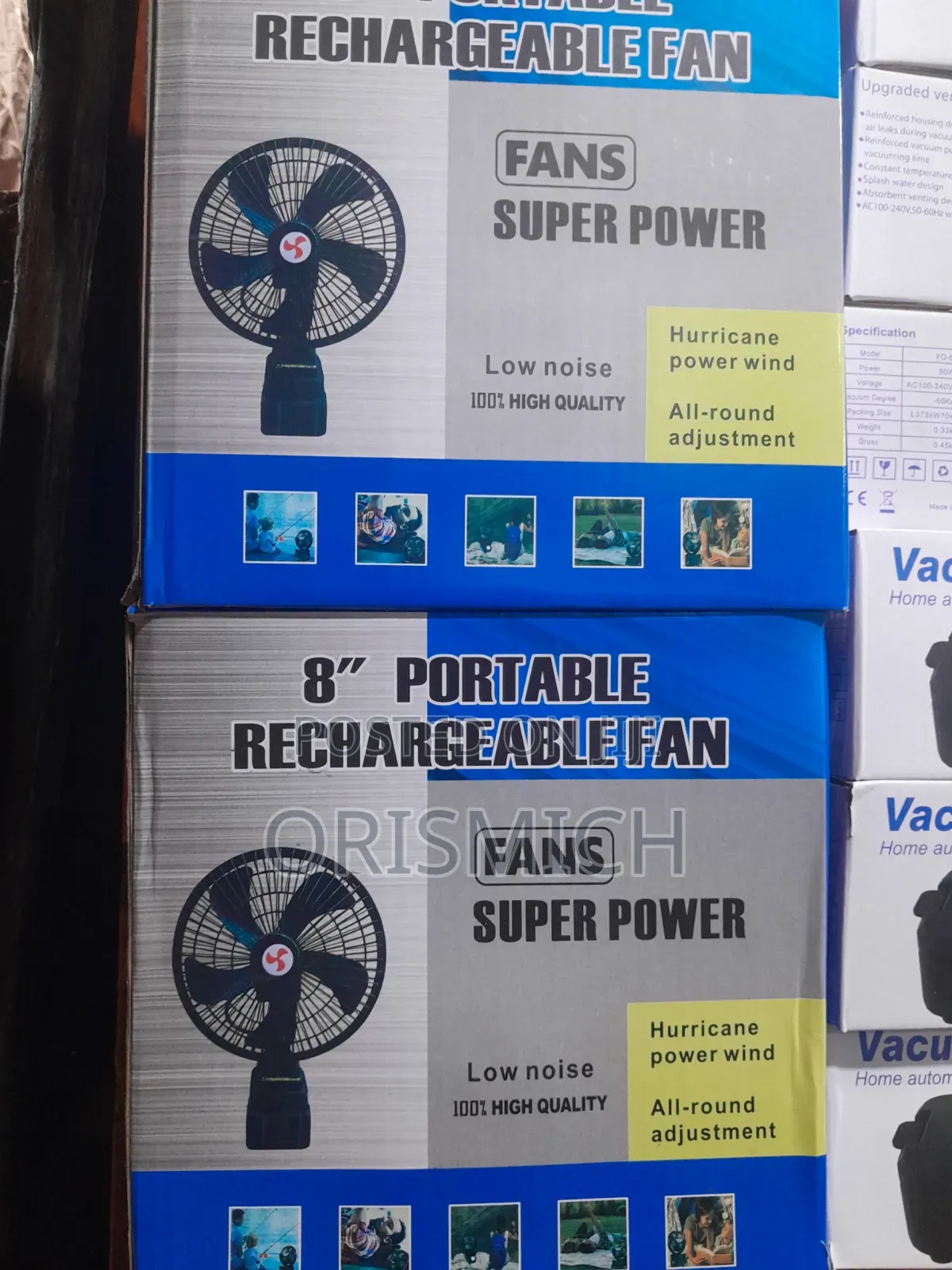 8 Portable Rechargeable Fan