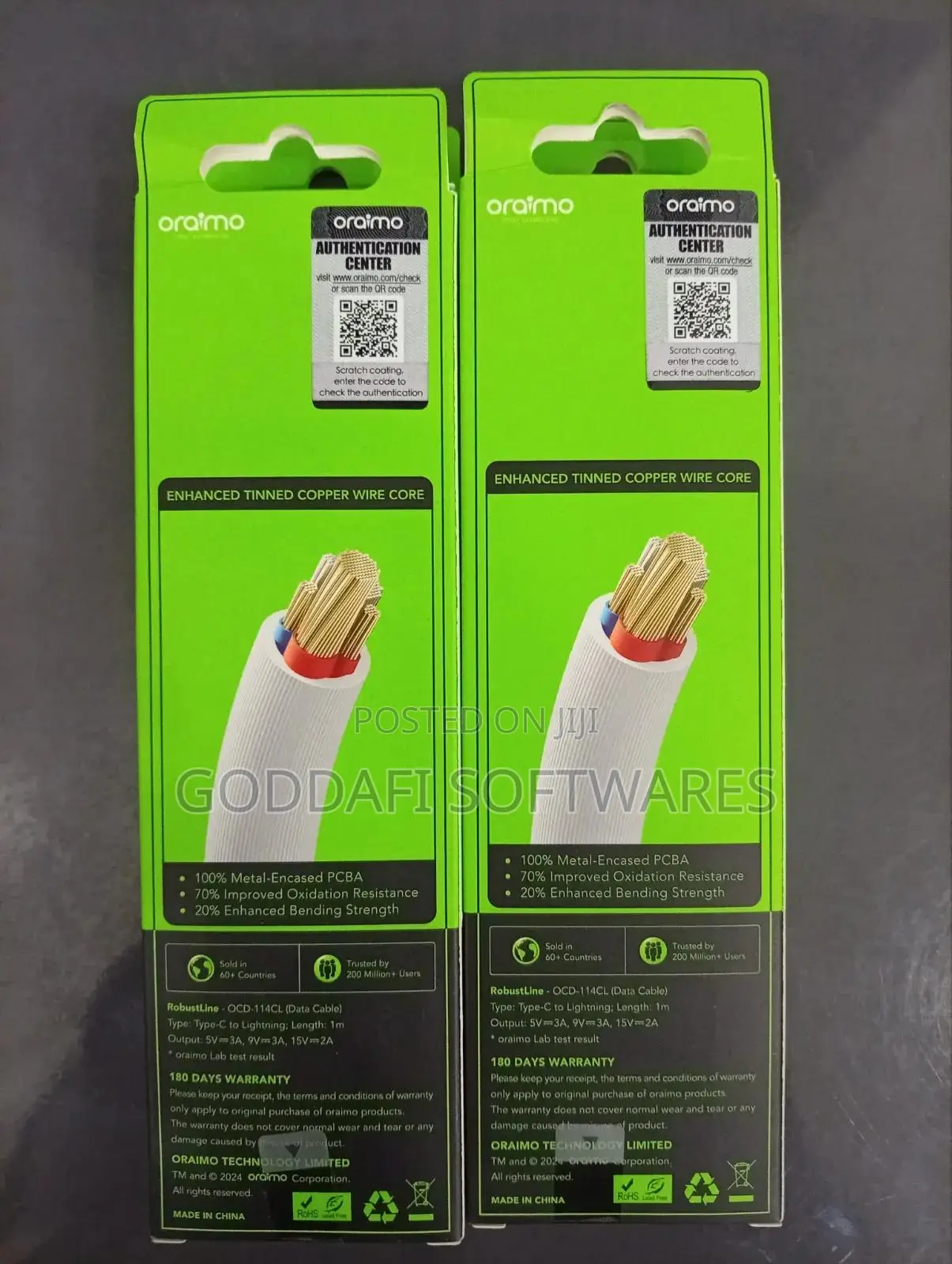 Oraimo OCD-114CL USB-C to Lightning 30W Cable 1m