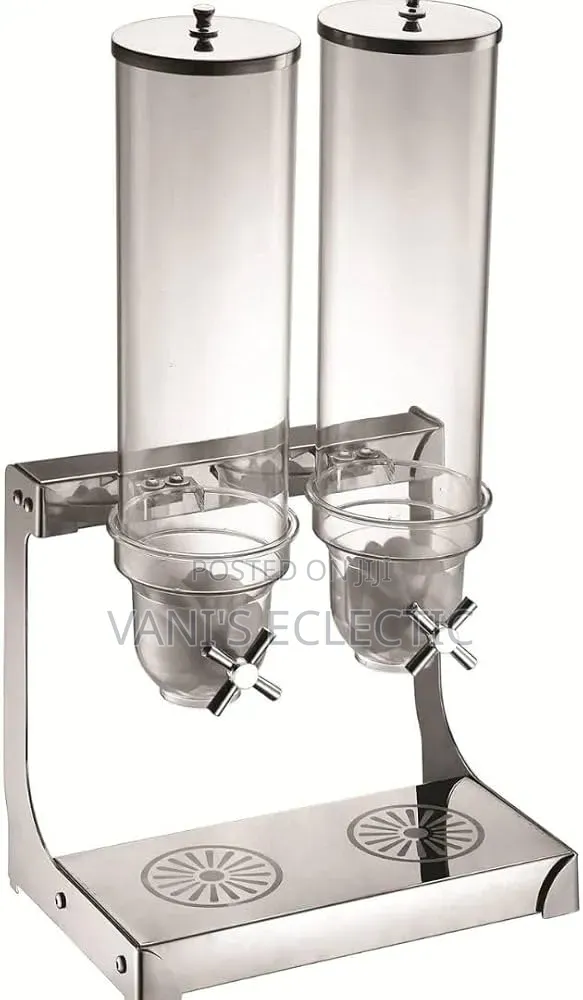 7L Commercial Double-Canister Dry Food and Cereal Dispenser