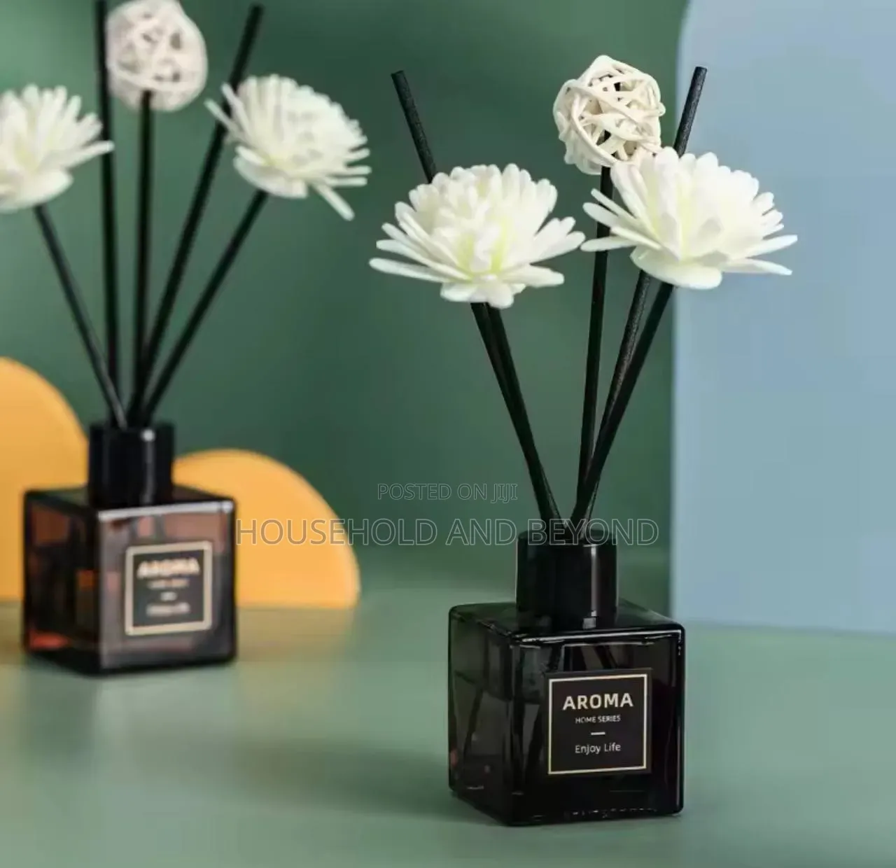 Decorative Floral Reed Diffuser Set – Home Fragrance Air Freshener