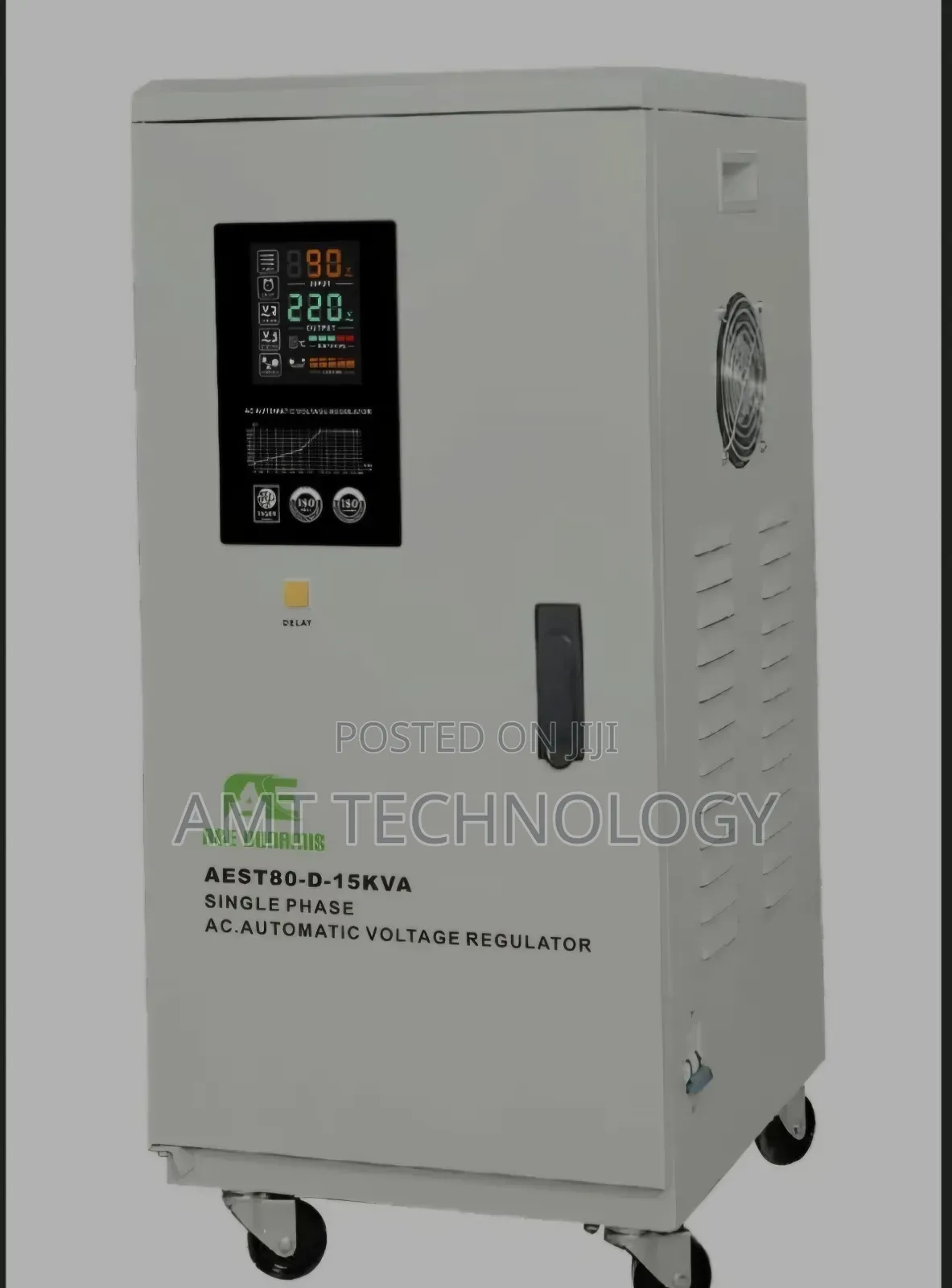 A E Dunamis 15KVA Single-Phase Servo Voltage Stabilizer(80V-260v)