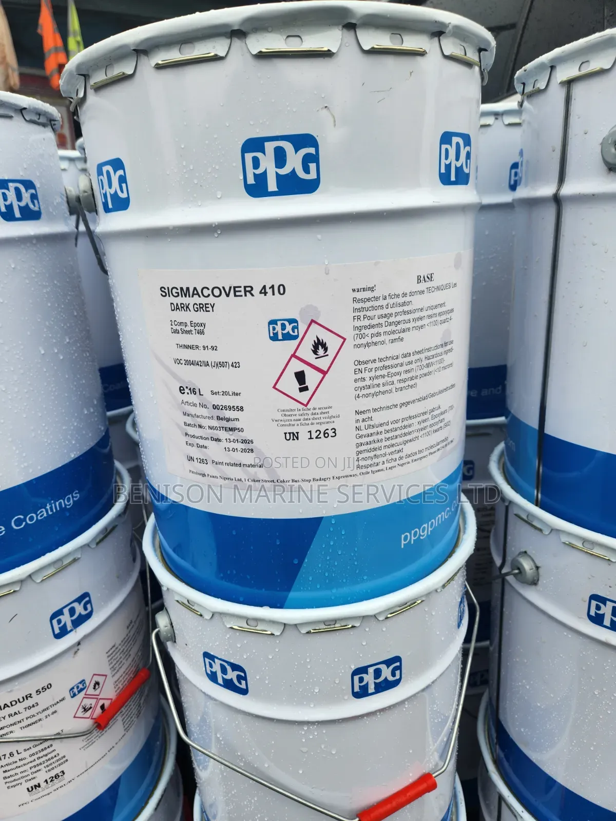 PPG Sigmacover 410 Dark Grey 2 Components